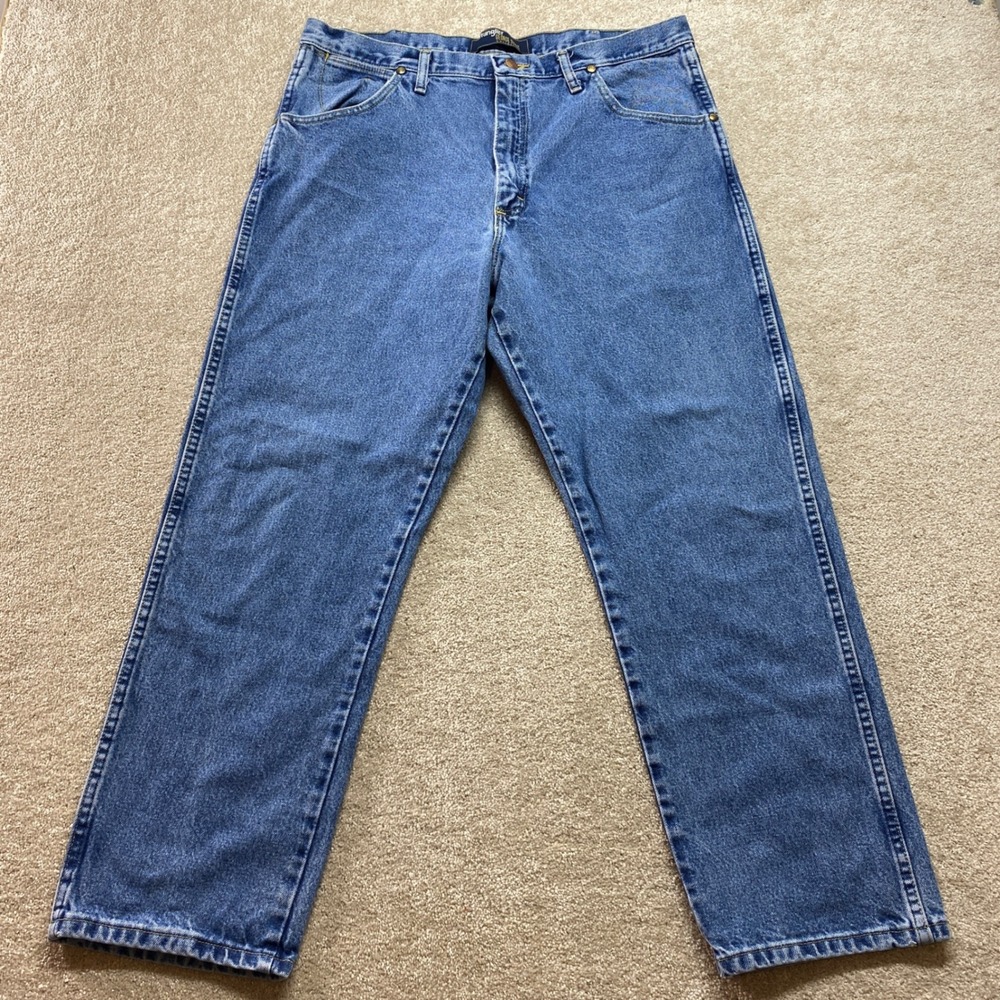 Wrangler George Strait Collection Jeans Mens 38x30 Blue Denim Western Wear‎